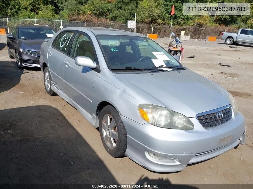 2005 Toyota Corolla S VIN: 2T1BR32E95C387783 Lot: 40282628