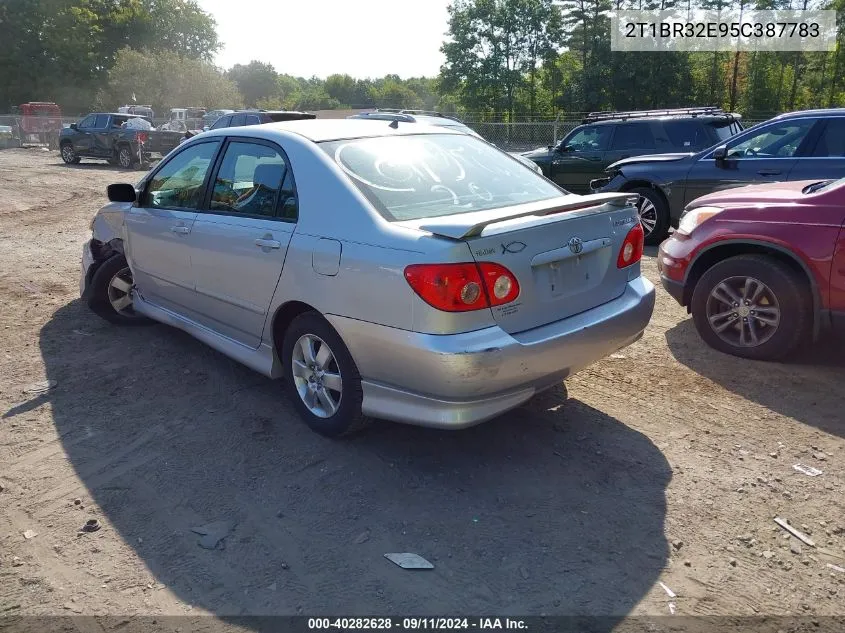 2005 Toyota Corolla S VIN: 2T1BR32E95C387783 Lot: 40282628