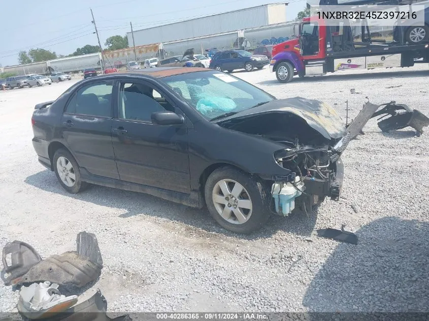 2005 Toyota Corolla S VIN: 1NXBR32E45Z397216 Lot: 40286365