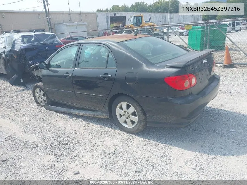 2005 Toyota Corolla S VIN: 1NXBR32E45Z397216 Lot: 40286365