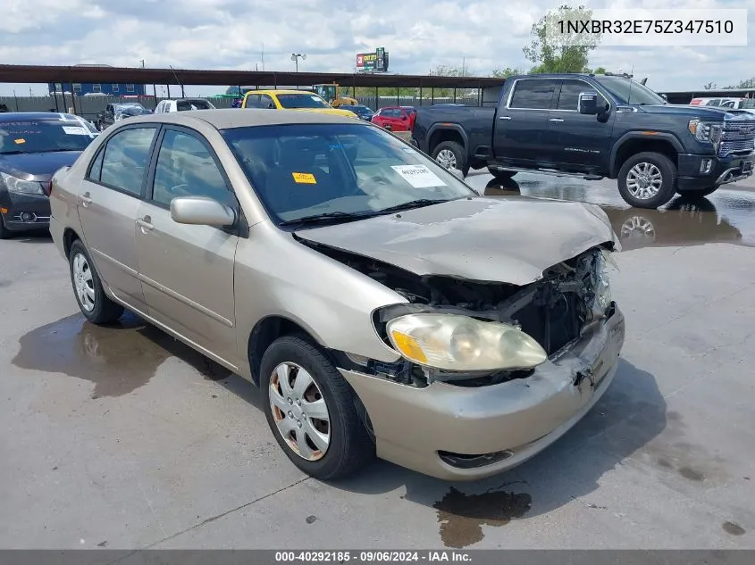 2005 Toyota Corolla Le VIN: 1NXBR32E75Z347510 Lot: 40292185