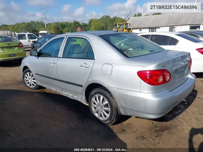 2005 Toyota Corolla Ce/Le/S VIN: 2T1BR32E15C486596 Lot: 40294631