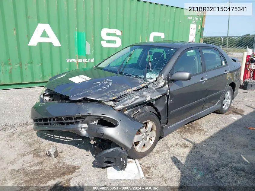 2005 Toyota Corolla S VIN: 2T1BR32E15C475341 Lot: 40295953