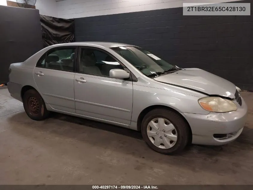 2005 Toyota Corolla Le VIN: 2T1BR32E65C428130 Lot: 40297174