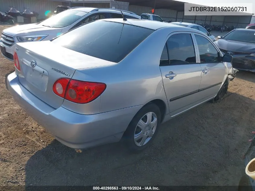 2005 Toyota Corolla Ce/Le VIN: JTDBR32E152060731 Lot: 40298563