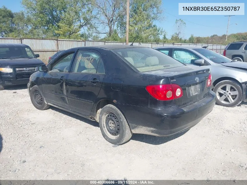 2005 Toyota Corolla Le VIN: 1NXBR30E65Z350787 Lot: 40306686