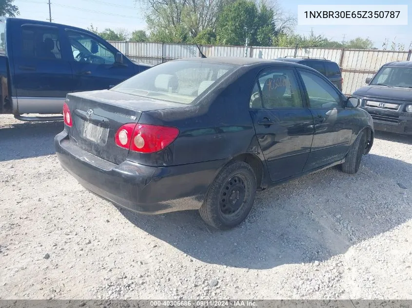 2005 Toyota Corolla Le VIN: 1NXBR30E65Z350787 Lot: 40306686