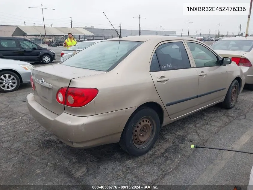 2005 Toyota Corolla Ce VIN: 1NXBR32E45Z476336 Lot: 40306776