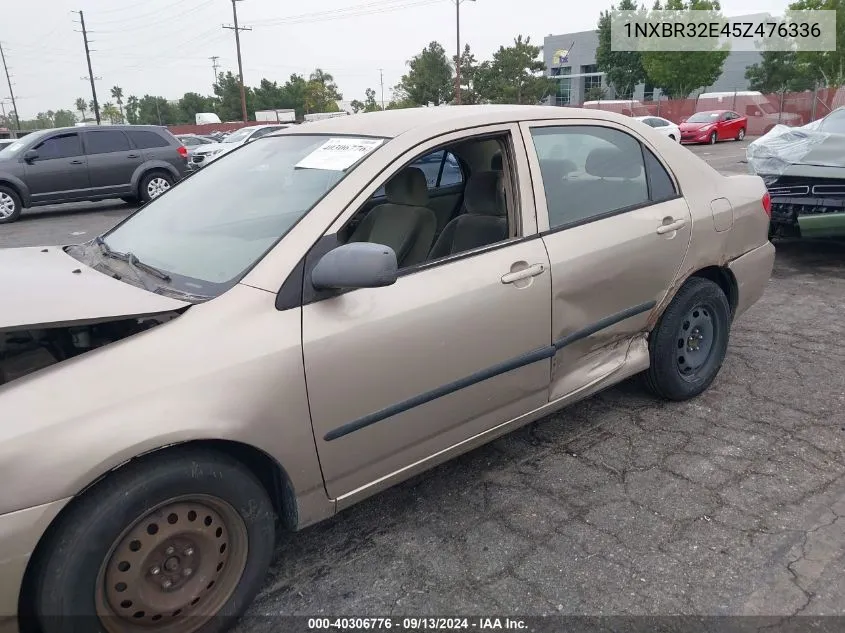 2005 Toyota Corolla Ce VIN: 1NXBR32E45Z476336 Lot: 40306776