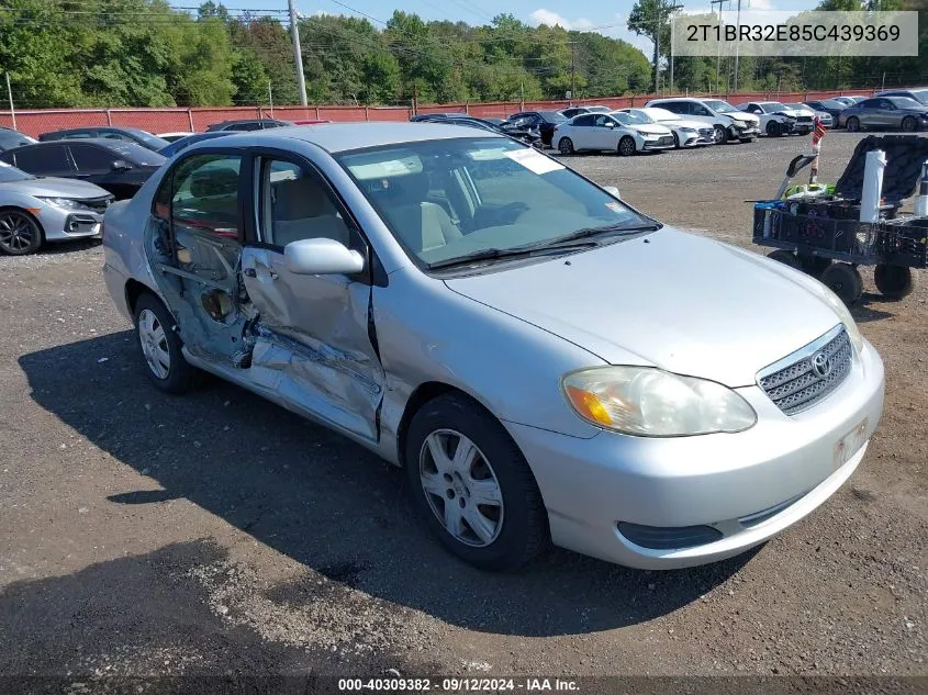 2005 Toyota Corolla Le VIN: 2T1BR32E85C439369 Lot: 40309382