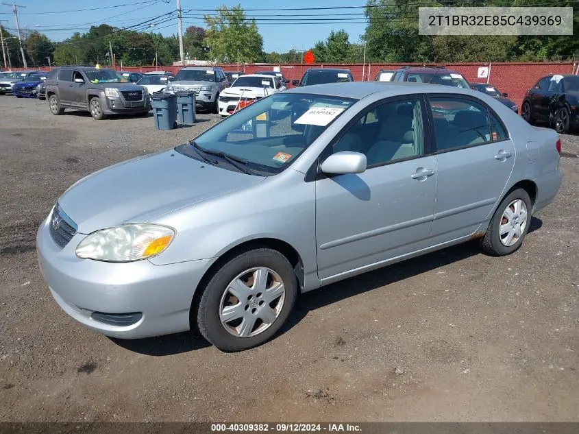 2005 Toyota Corolla Le VIN: 2T1BR32E85C439369 Lot: 40309382