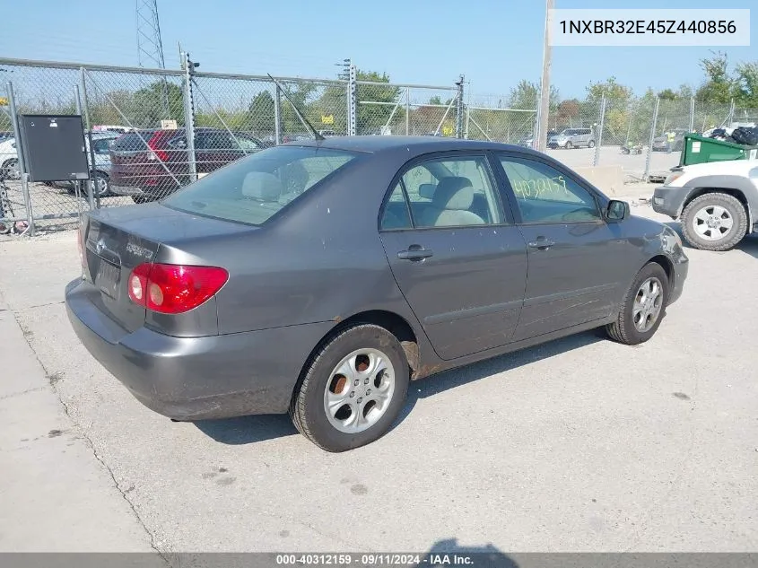 2005 Toyota Corolla Ce/Le/S VIN: 1NXBR32E45Z440856 Lot: 40312159