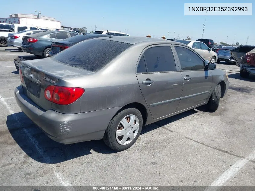 2005 Toyota Corolla Ce VIN: 1NXBR32E35Z392993 Lot: 40321168