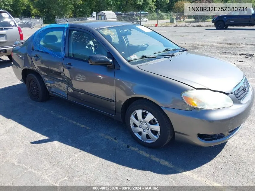 2005 Toyota Corolla Ce VIN: 1NXBR32E75Z380734 Lot: 40323070