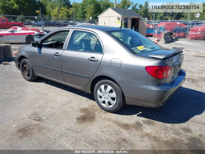 2005 Toyota Corolla Ce VIN: 1NXBR32E75Z380734 Lot: 40323070