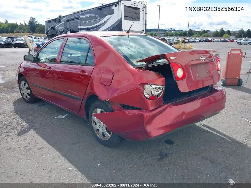 2005 Toyota Corolla Ce VIN: 1NXBR32E35Z566304 Lot: 40323202