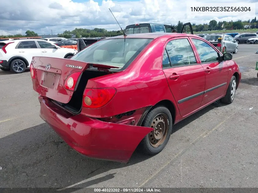 2005 Toyota Corolla Ce VIN: 1NXBR32E35Z566304 Lot: 40323202