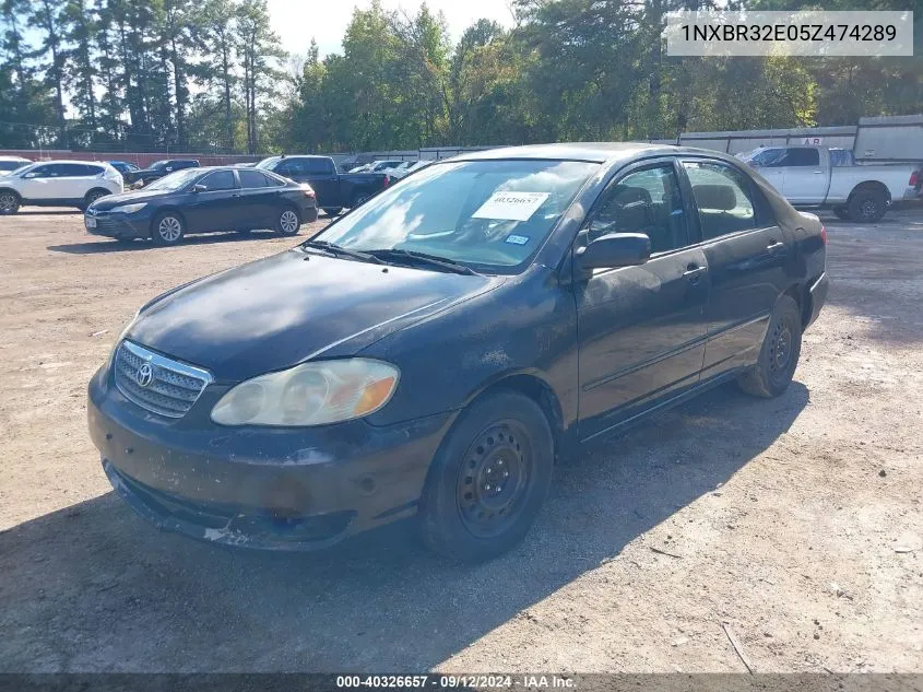 2005 Toyota Corolla Le VIN: 1NXBR32E05Z474289 Lot: 40326657