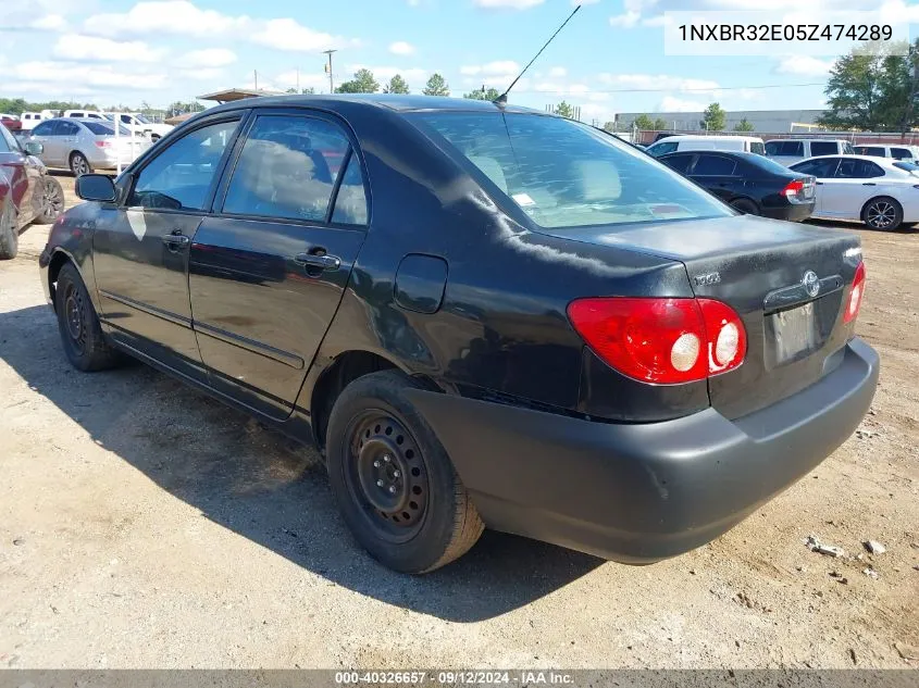 2005 Toyota Corolla Le VIN: 1NXBR32E05Z474289 Lot: 40326657