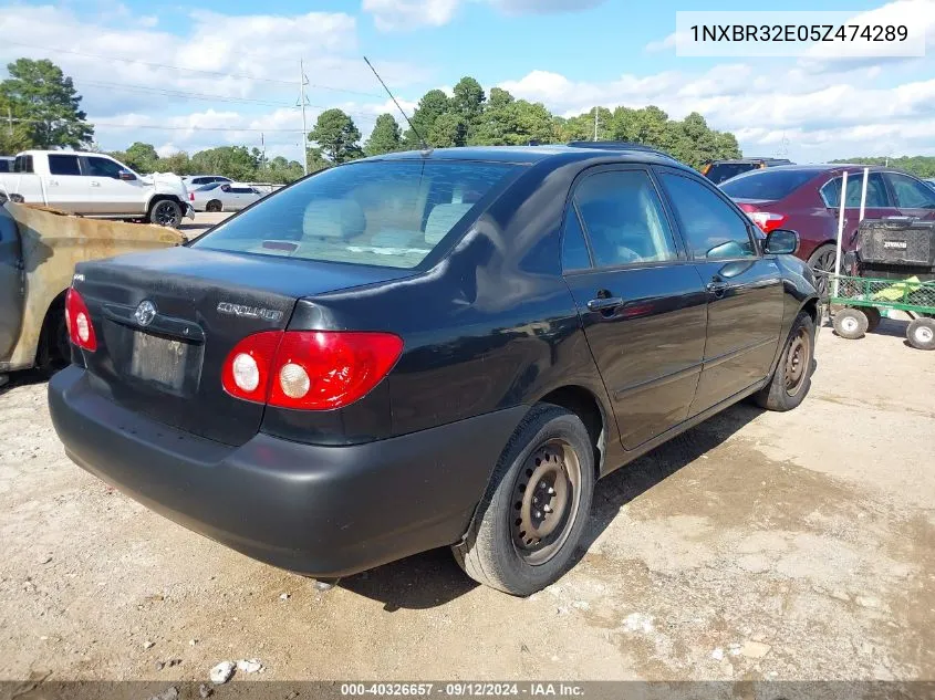 2005 Toyota Corolla Le VIN: 1NXBR32E05Z474289 Lot: 40326657