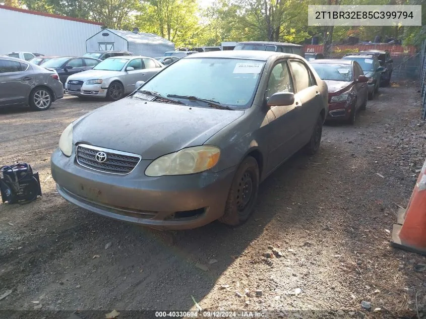 2005 Toyota Corolla Le VIN: 2T1BR32E85C399794 Lot: 40330694