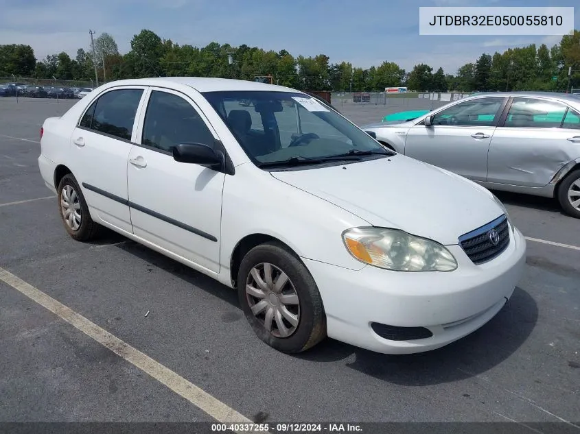 2005 Toyota Corolla Ce VIN: JTDBR32E050055810 Lot: 40337255