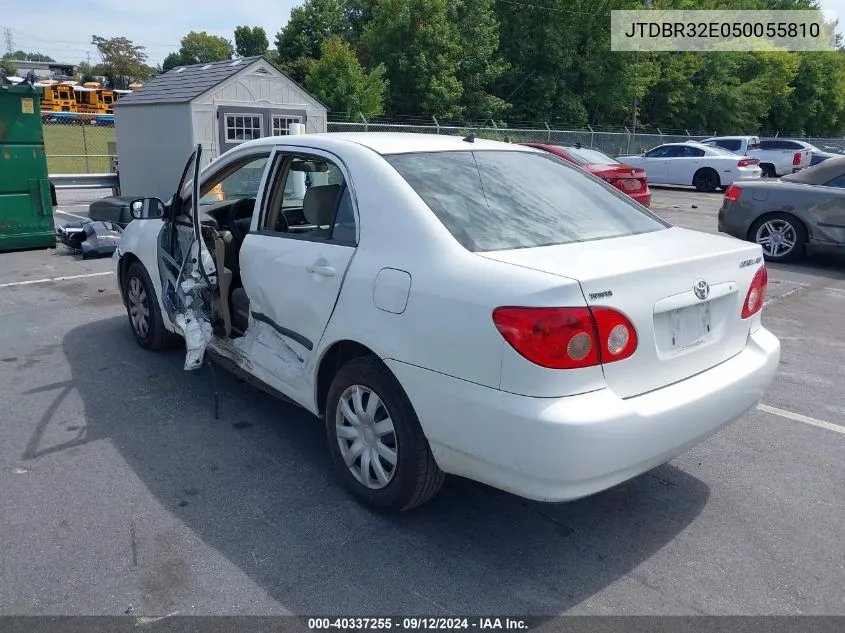 2005 Toyota Corolla Ce VIN: JTDBR32E050055810 Lot: 40337255