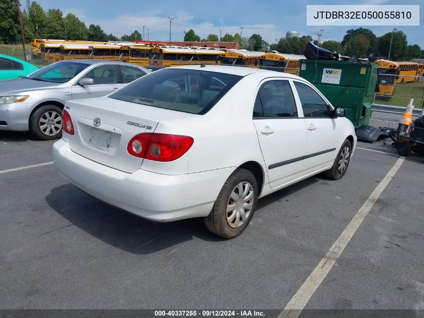 2005 Toyota Corolla Ce VIN: JTDBR32E050055810 Lot: 40337255