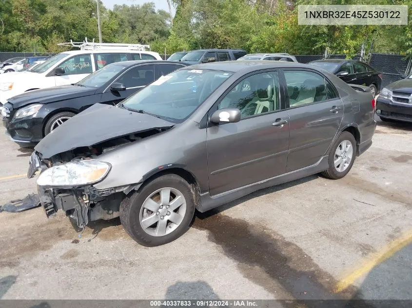 2005 Toyota Corolla S VIN: 1NXBR32E45Z530122 Lot: 40337833