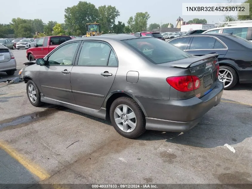 2005 Toyota Corolla S VIN: 1NXBR32E45Z530122 Lot: 40337833