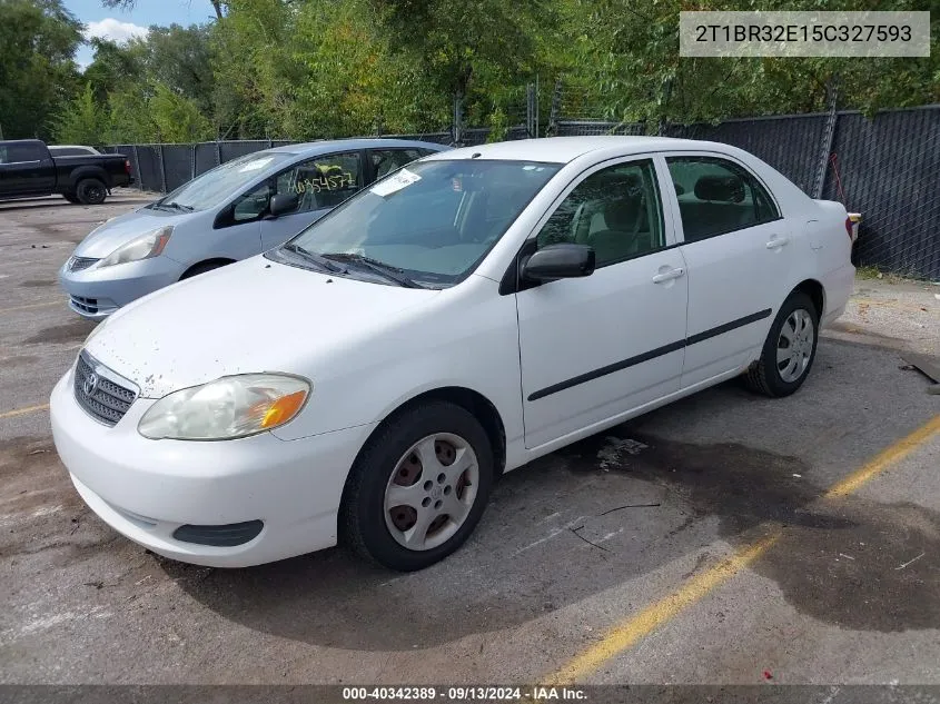 2005 Toyota Corolla Ce VIN: 2T1BR32E15C327593 Lot: 40342389