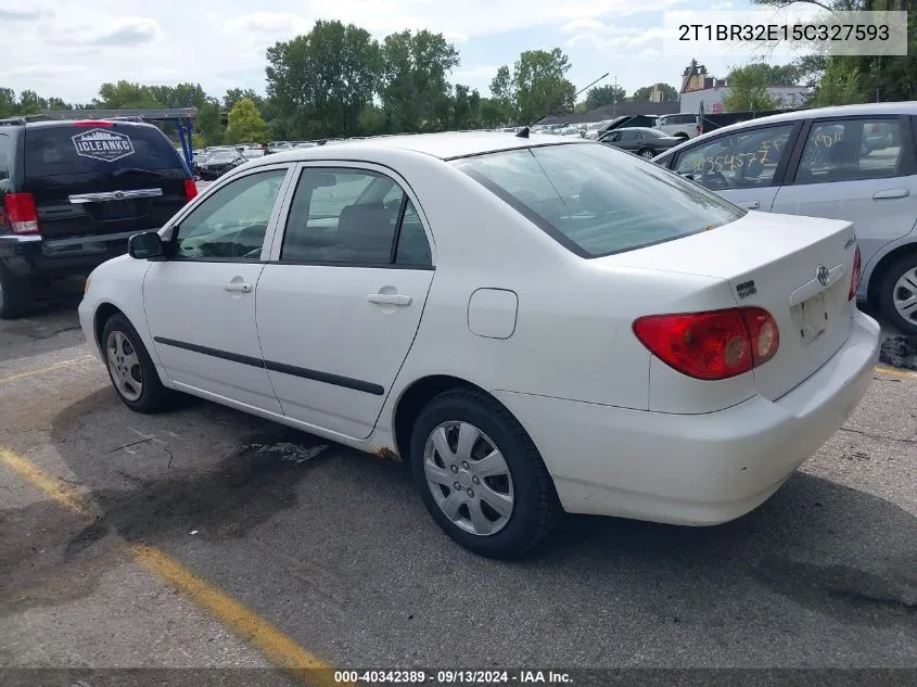 2005 Toyota Corolla Ce VIN: 2T1BR32E15C327593 Lot: 40342389