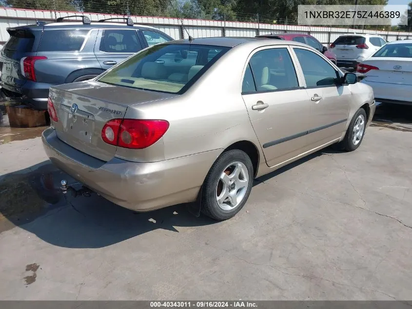 2005 Toyota Corolla Ce VIN: 1NXBR32E75Z446389 Lot: 40343011