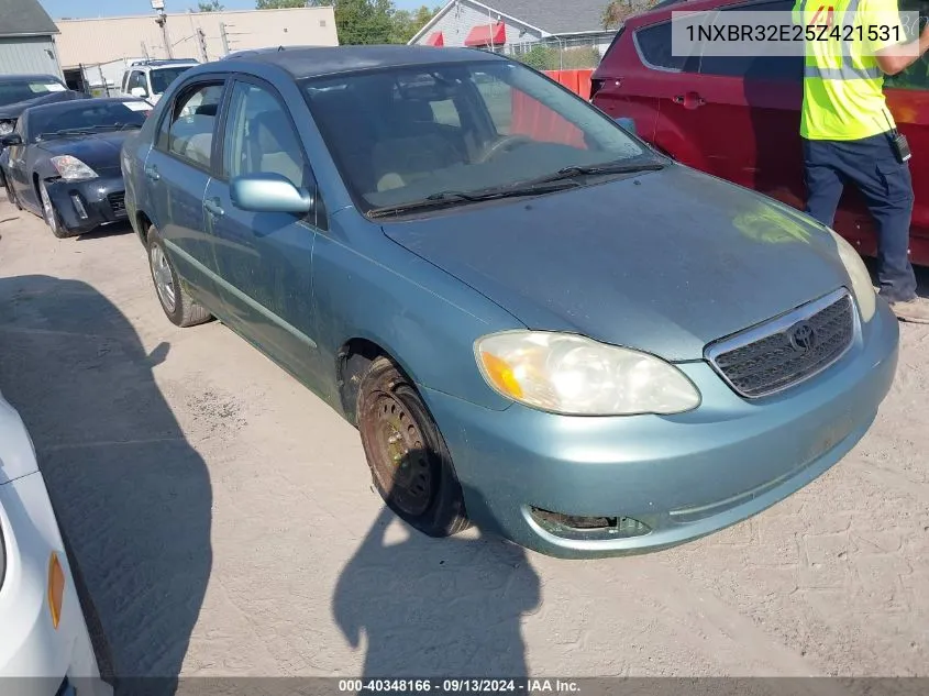 2005 Toyota Corolla Le VIN: 1NXBR32E25Z421531 Lot: 40348166