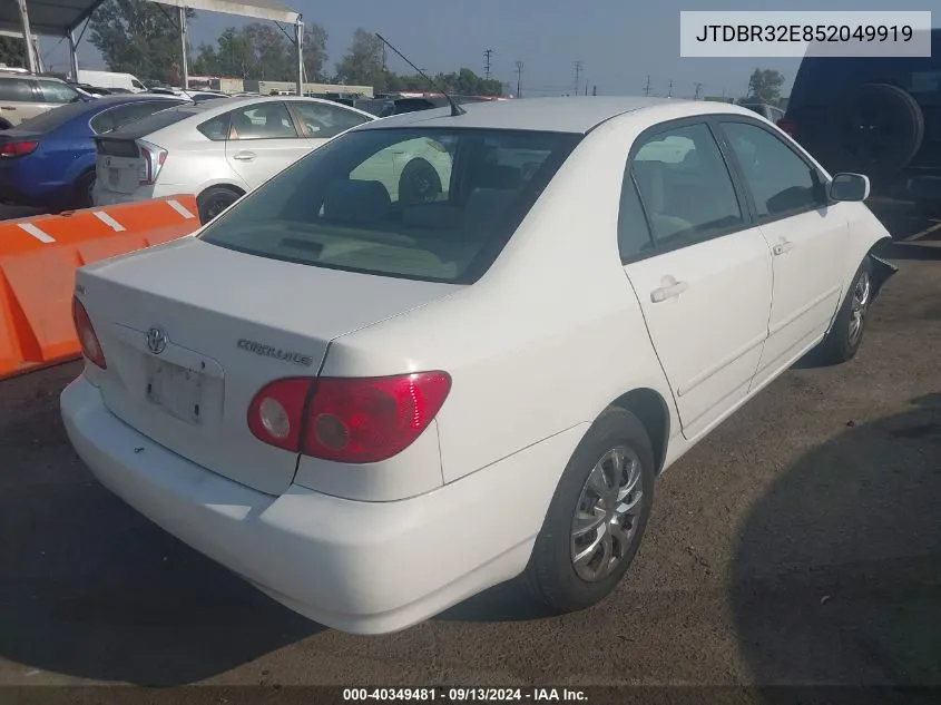 JTDBR32E852049919 2005 Toyota Corolla Le