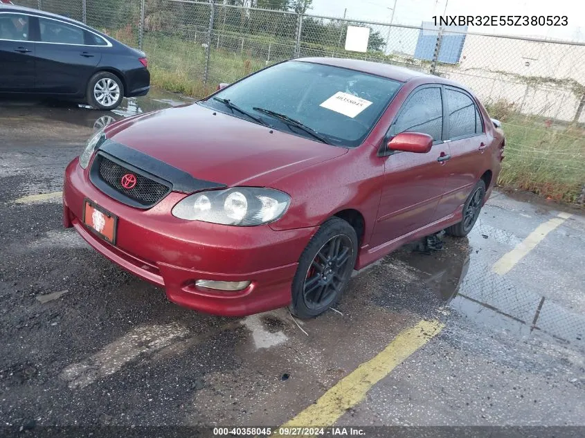 2005 Toyota Corolla Ce/Le/S VIN: 1NXBR32E55Z380523 Lot: 40358045