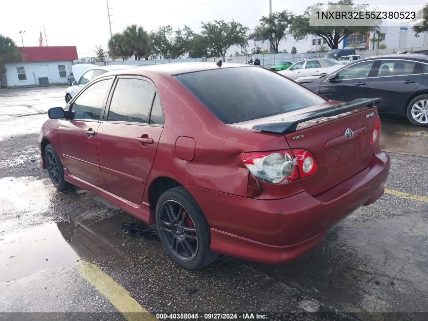 2005 Toyota Corolla Ce/Le/S VIN: 1NXBR32E55Z380523 Lot: 40358045