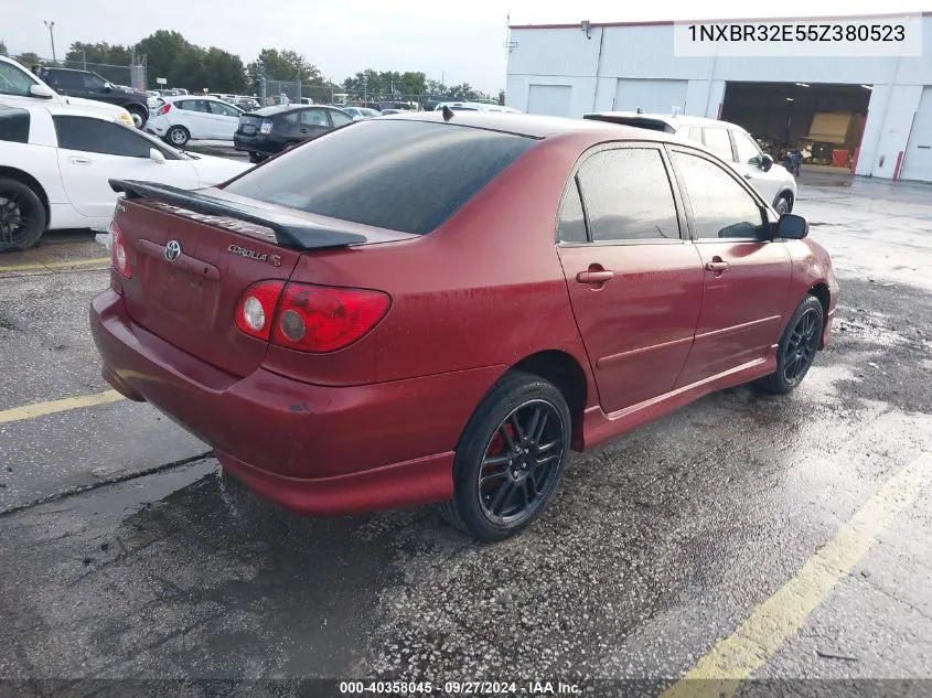 2005 Toyota Corolla Ce/Le/S VIN: 1NXBR32E55Z380523 Lot: 40358045