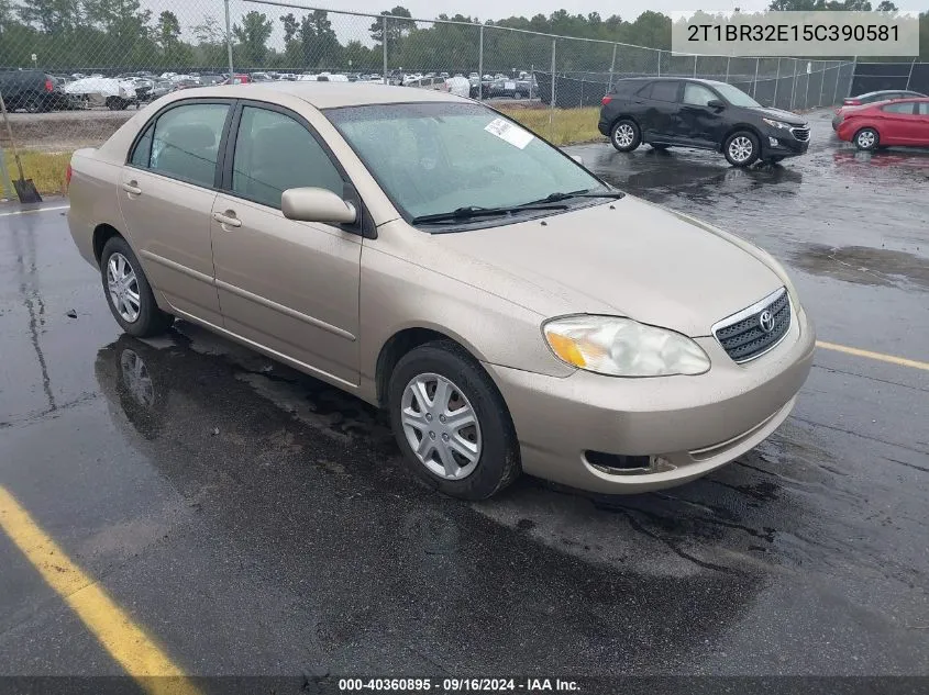 2005 Toyota Corolla Ce/Le/S VIN: 2T1BR32E15C390581 Lot: 40360895