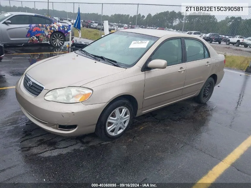 2005 Toyota Corolla Ce/Le/S VIN: 2T1BR32E15C390581 Lot: 40360895