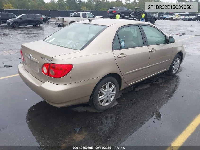 2005 Toyota Corolla Ce/Le/S VIN: 2T1BR32E15C390581 Lot: 40360895