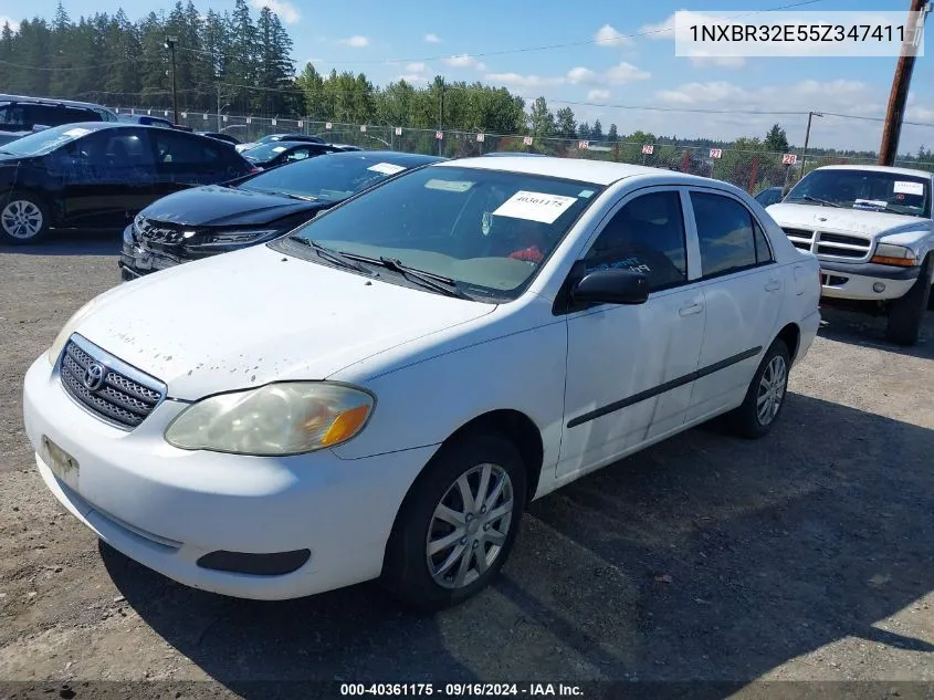 2005 Toyota Corolla Ce VIN: 1NXBR32E55Z347411 Lot: 40361175