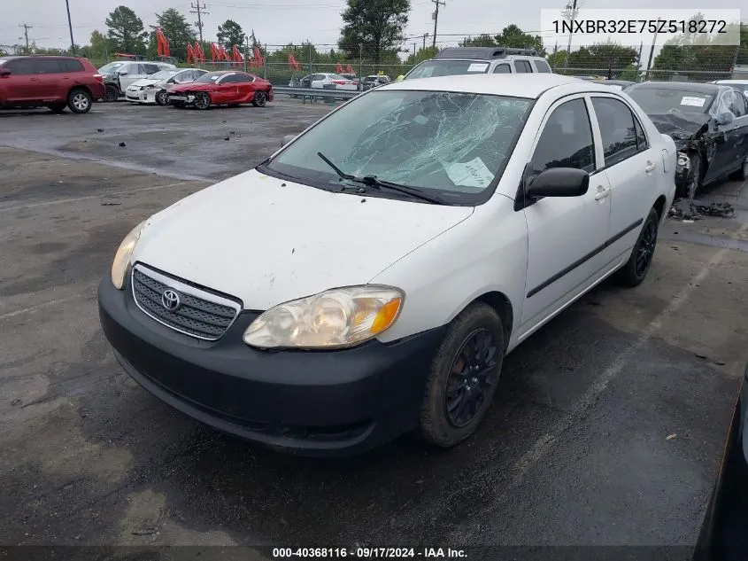 2005 Toyota Corolla Ce VIN: 1NXBR32E75Z518272 Lot: 40368116