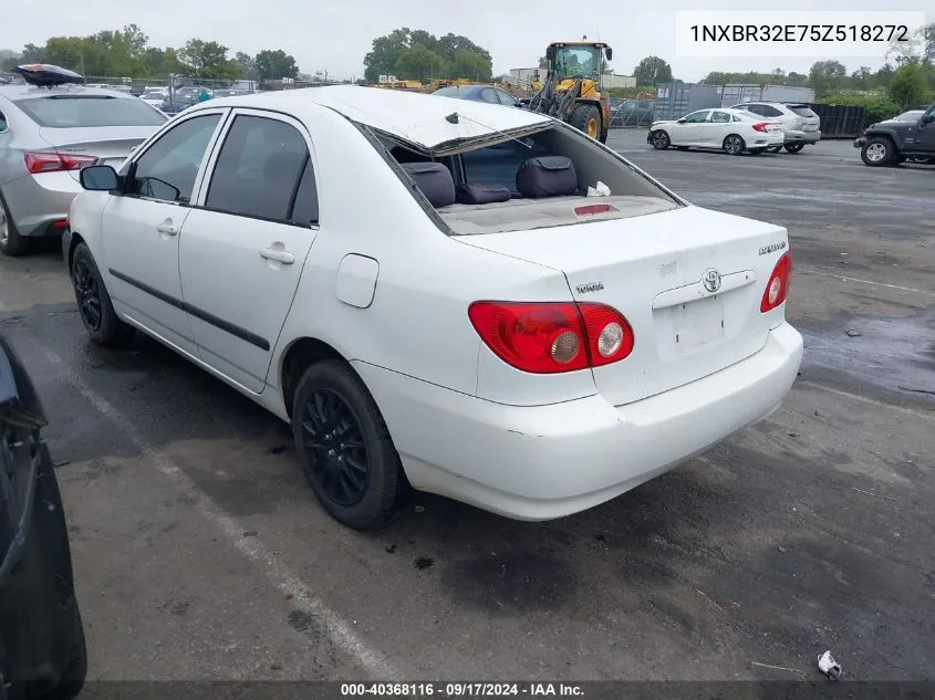 2005 Toyota Corolla Ce VIN: 1NXBR32E75Z518272 Lot: 40368116