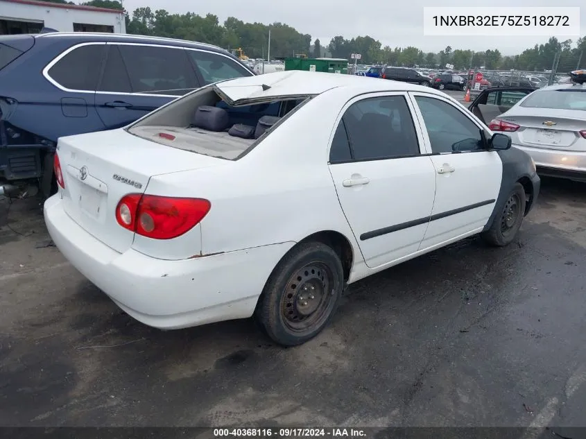 2005 Toyota Corolla Ce VIN: 1NXBR32E75Z518272 Lot: 40368116