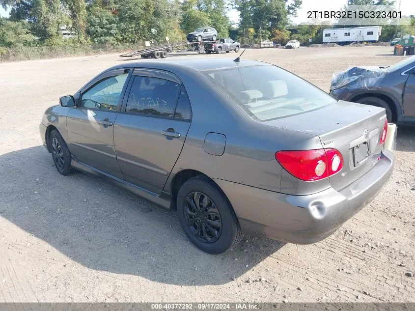 2005 Toyota Corolla Le VIN: 2T1BR32E15C323401 Lot: 40377292