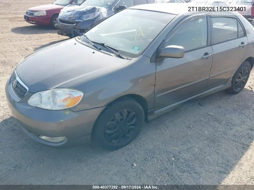 2005 Toyota Corolla Le VIN: 2T1BR32E15C323401 Lot: 40377292