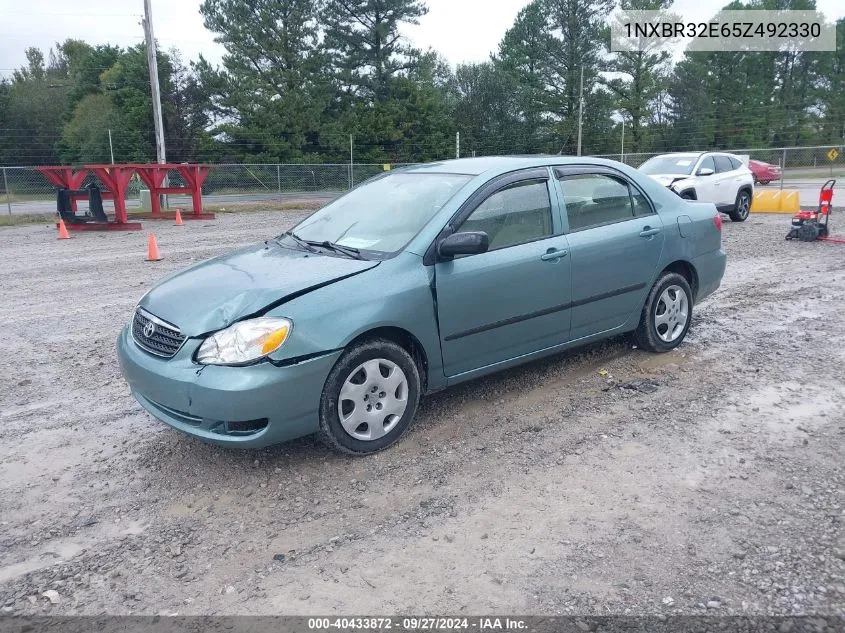 2005 Toyota Corolla Ce/Le/S VIN: 1NXBR32E65Z492330 Lot: 40433872