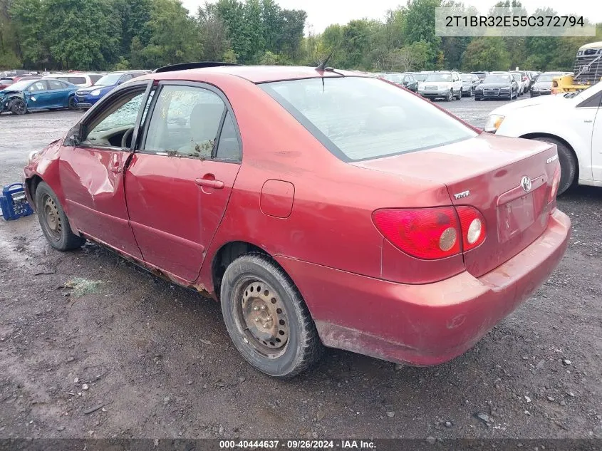 2005 Toyota Corolla Le VIN: 2T1BR32E55C372794 Lot: 40444637