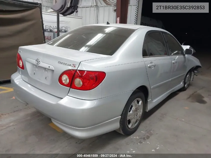 2T1BR30E35C392853 2005 Toyota Corolla S